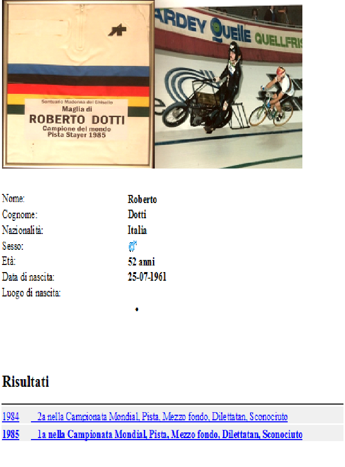 Maglia di roberto Dotti
